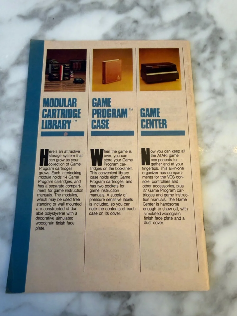 Vintage 1980’s Atari Video Game System Catalog